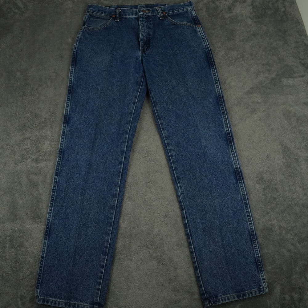 VTG Wrangler Cowboy Cut Original Fit Jeans Mens 32x32(31x32) Blue Straight Leg